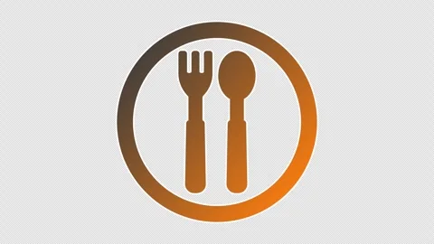 Fork and spoon Vídeo Stock 335398473