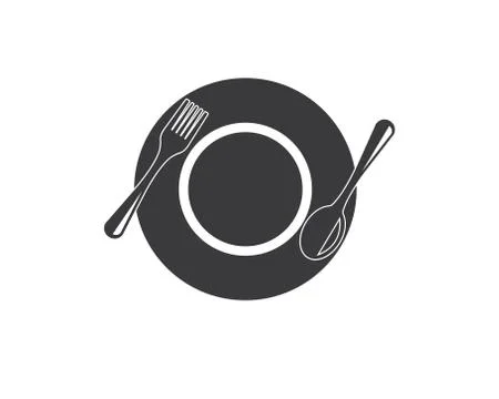 Fork and spoon logo vector illustration Stock Illustration