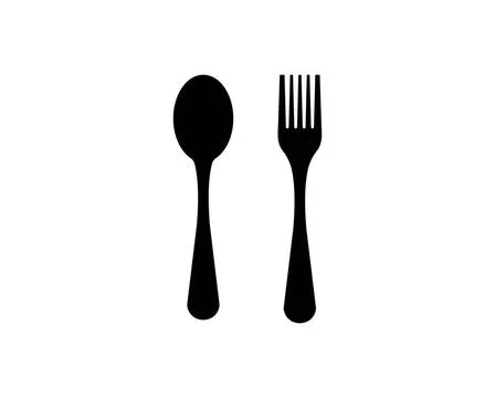 Fork and spoon logo vector illustration fork and spoon logo vector illustr... Stock Photos