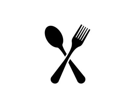 Fork and spoon logo vector illustration fork and spoon logo vector illustr... Stock Photos