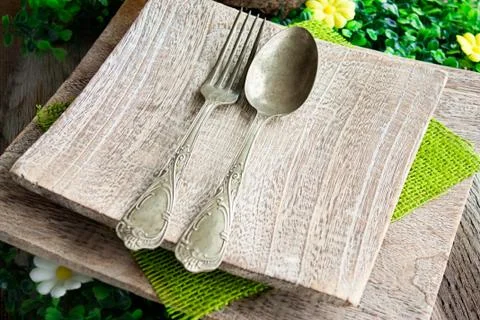 Fork and spoon Stock Photos