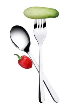 Fork and spoon Stock Photos