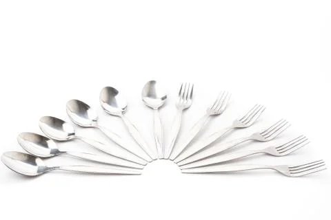 Fork and spoon Stock Photos