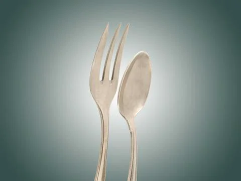 Fork and spoon Stock Photos