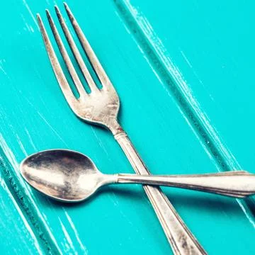 Fork and spoon Stock Photos
