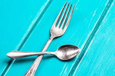 Fork and spoon Stock Photos