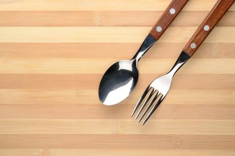 Fork and spoon Stock Photos