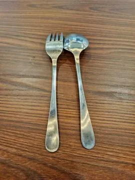 Fork and spoon Stock Photos