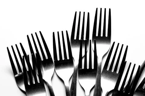 Fork background Stock Photos
