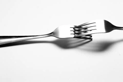 Fork background Stock Photos