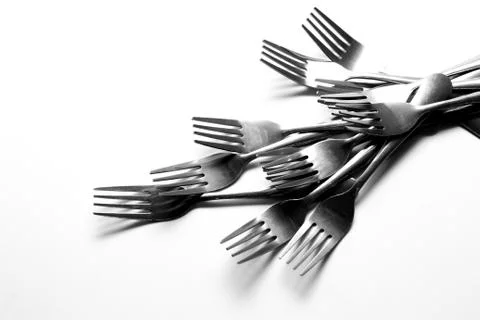Fork background Stock Photos