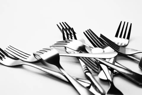 Fork background Stock Photos