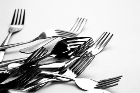 Fork background Stock Photos