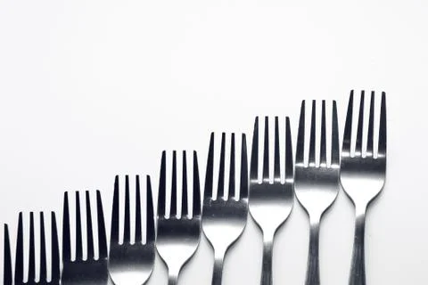 Fork background Stock Photos