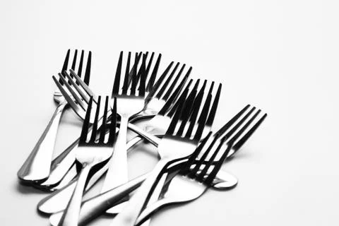 Fork background Stock Photos