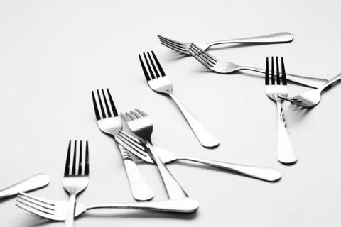 Fork background Stock Photos