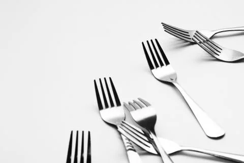 Fork background Foto stock