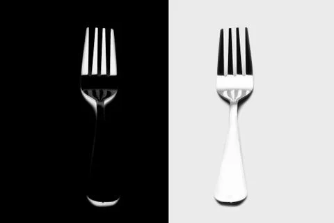 Fork background Stock Photos