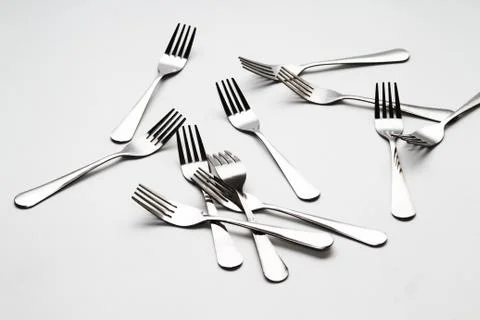 Fork background Stock Photos