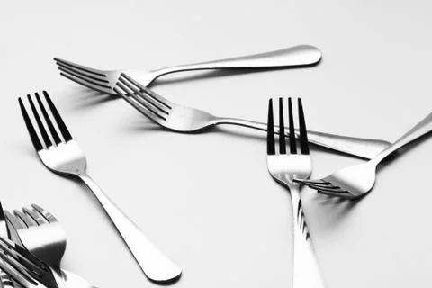 Fork background Stock Photos