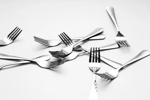 Fork background Stock Photos