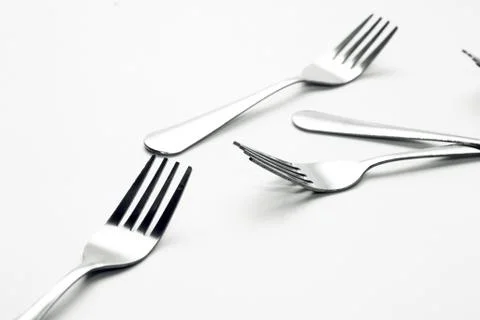 Fork background Stock Photos