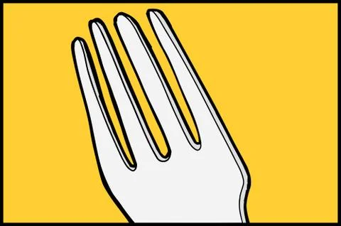 Fork Close Up Stock Illustration