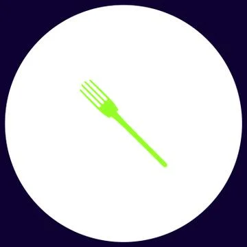 Fork computer symbol Stock Illustration