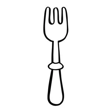 Fork, cutlery vector illustration Stock Illustration