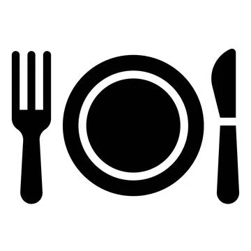 Fork Dish and Knife icon, Birthday party related vector illustration Stock Illustration