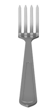 The fork. Flatware Ilustração Stock