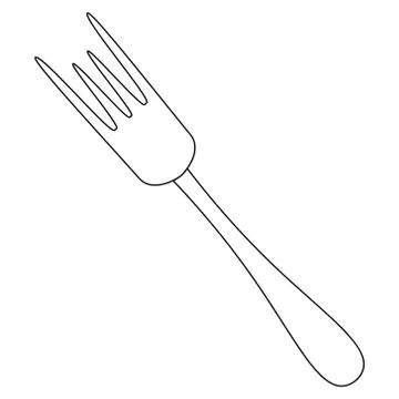 Fork for food. Vector illustration. Illustration