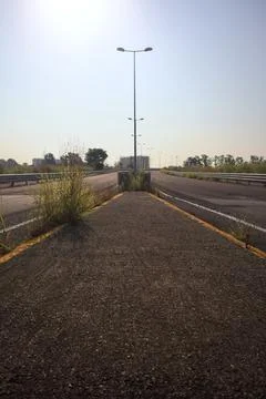 Fork in a highway Stock Photos