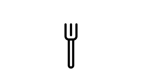 A fork holding a cooked sausage, positioned against a neutral background. Stock Footage 334853163