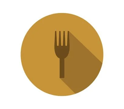Fork icon illustrated in vector on white background Stock Illustration