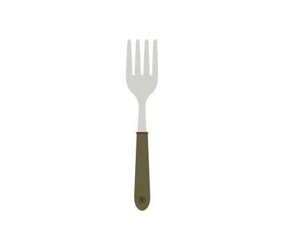 Fork icon illustrated in vector on white background Stock Photos