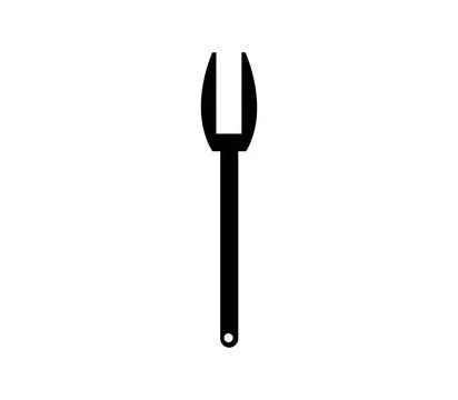 Fork icon illustrated in vector on white background fork icon illustrated ... Stock Photos