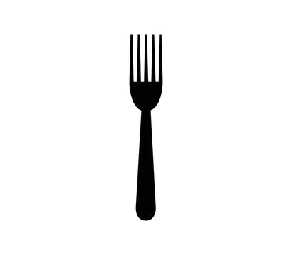 Fork icon illustrated in vector on white background fork icon illustrated ... Stock Photos