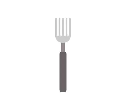 Fork icon illustrated in vector on white background fork icon illustrated ... Stock Photos