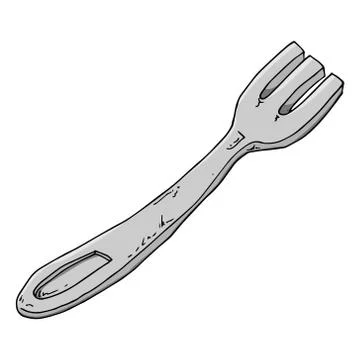Fork icon. Stock Illustration
