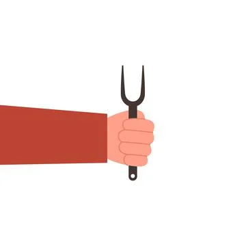Fork icon illustration isolated on white background Stock Illustration
