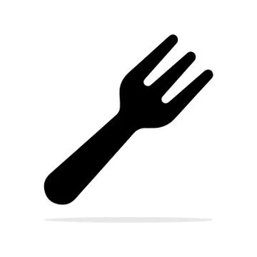 Fork icon. Vector concept illustration for design. Stock Illustration