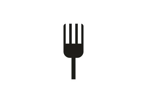 Fork icon. Vector icon fork. fork cutlery logo vector illustration design Stock Illustration