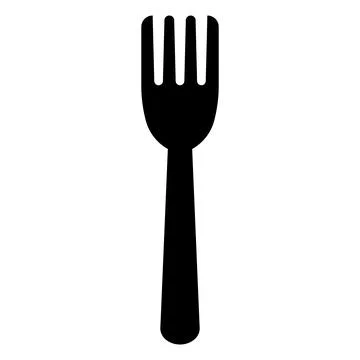 Fork icon vector Stock Illustration