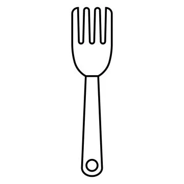 Fork icon vector Stock Illustration