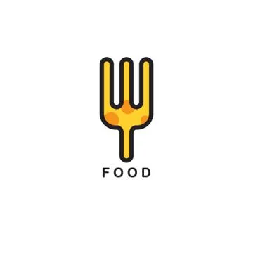 A Fork Illustration,Logotype Concept Stock Illustration