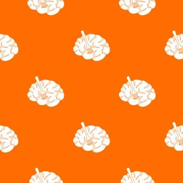 Fork is inserted into the brain pattern seamless Illustrazione stock