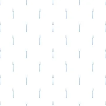 Fork kitchen utensil seamless pattern background Stock Illustration