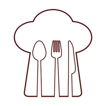 Fork, knife and spoon icon. Cutlery and menu. vector graphic Stock-Illustration