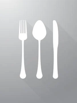 Fork knife and spoon Stock Illustration